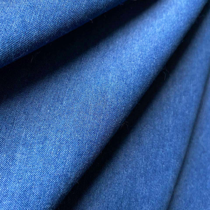 Modiva™ | Letnia Sukienka Denim z Dekoltem w Serek